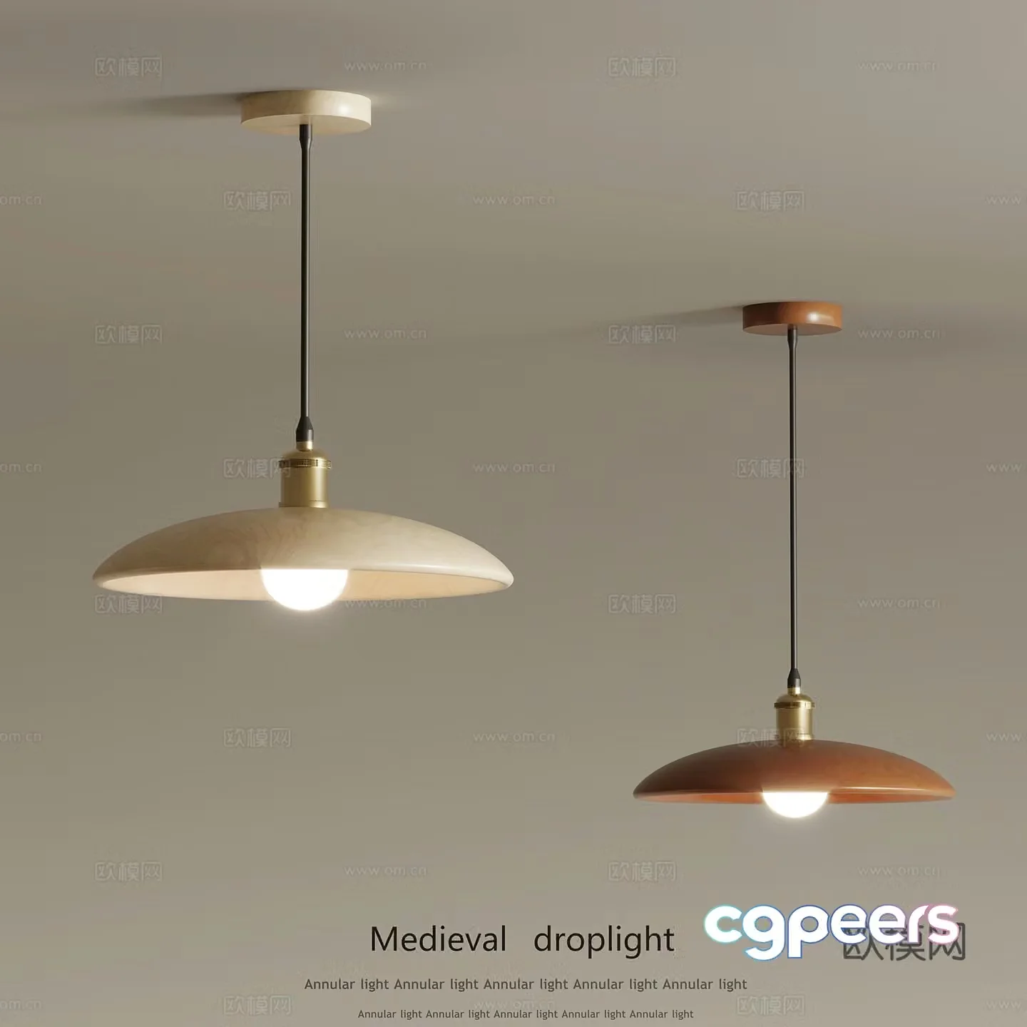 Modern small chandeliers 3d model