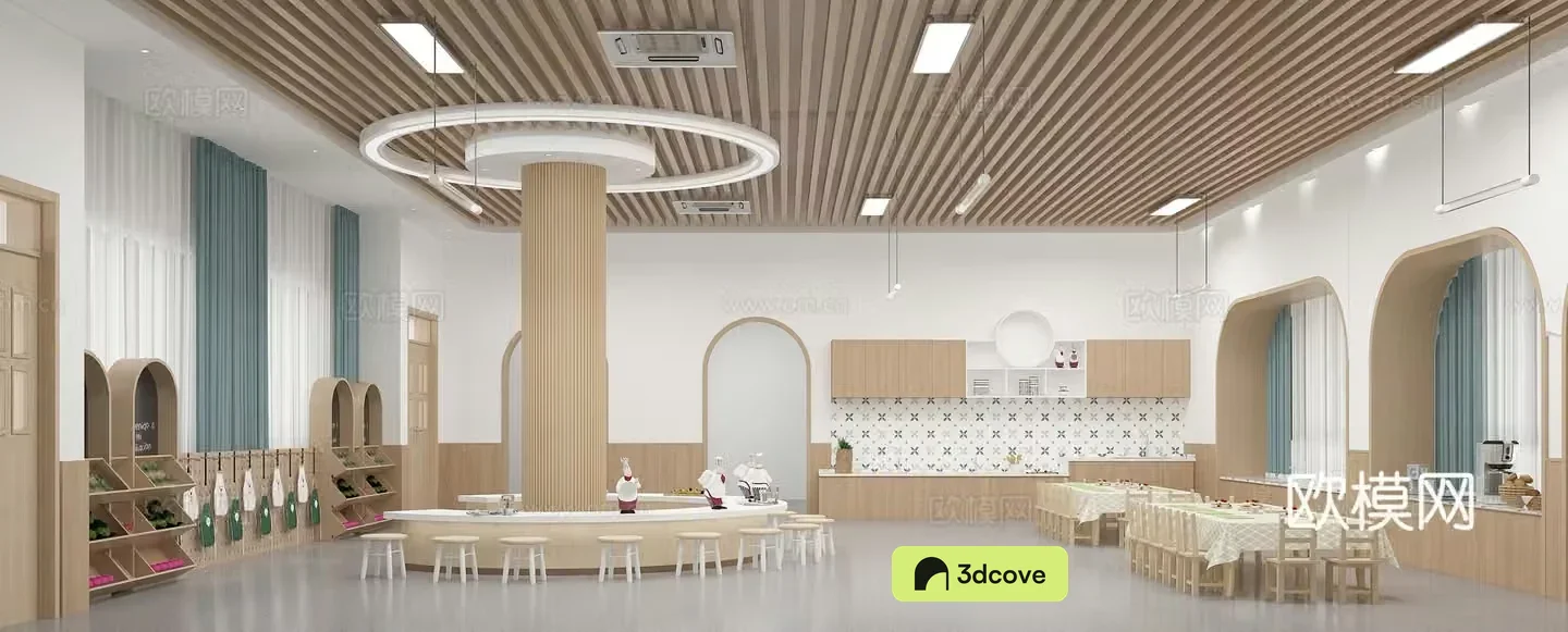 Kindergarten baking room Children experience kitchen parent -child experience kitchen kindergarten handmade room