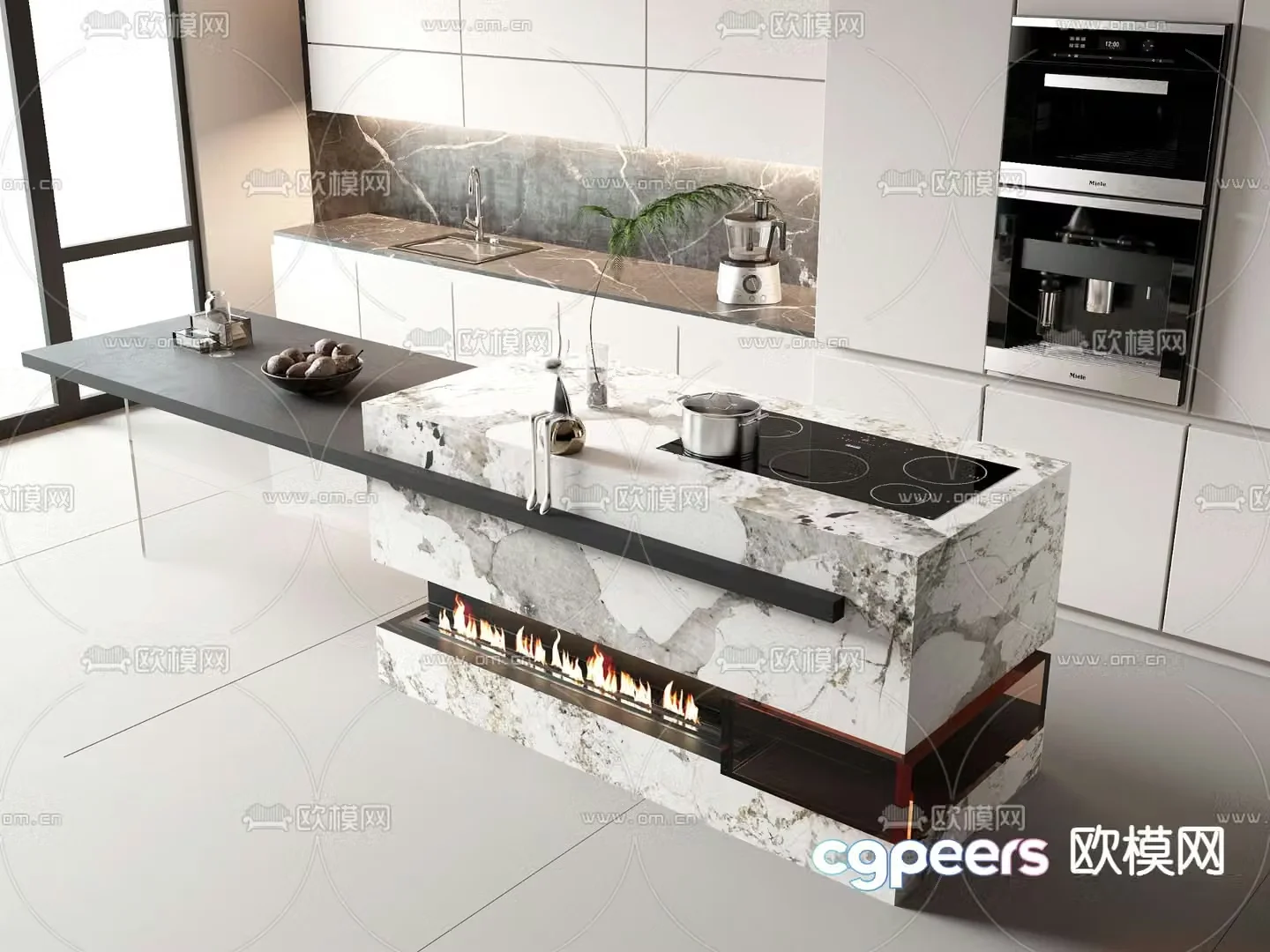 Nakajima dining table 3D model