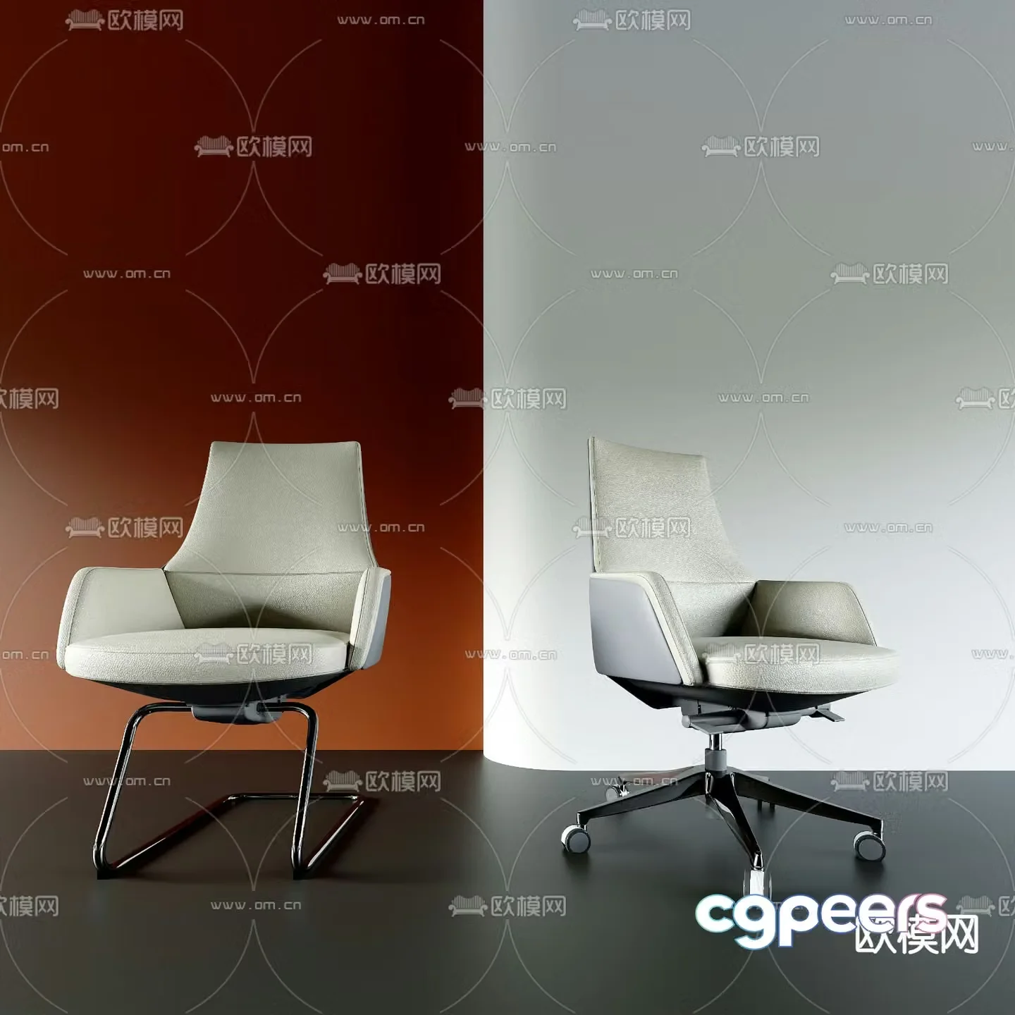 Office chair conference chair shift chair staff chair 3d model