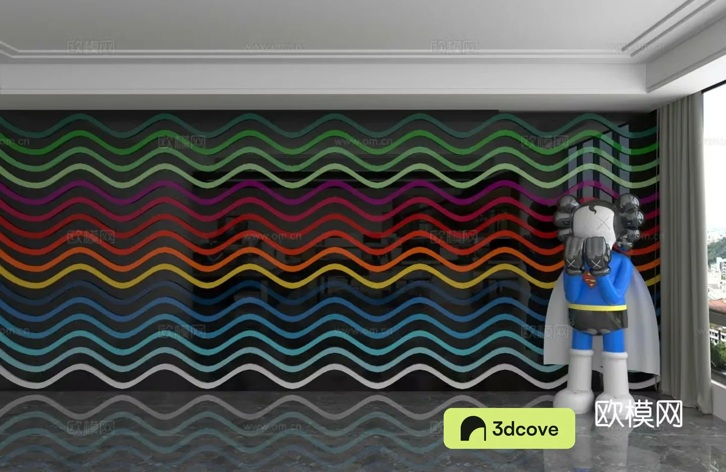 Modern background wall