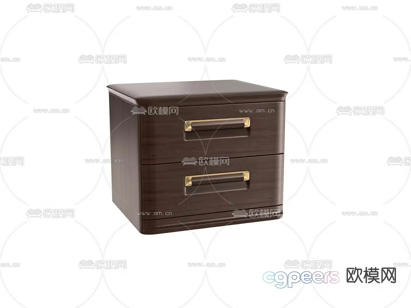 New Chinese style bedside table 3d model