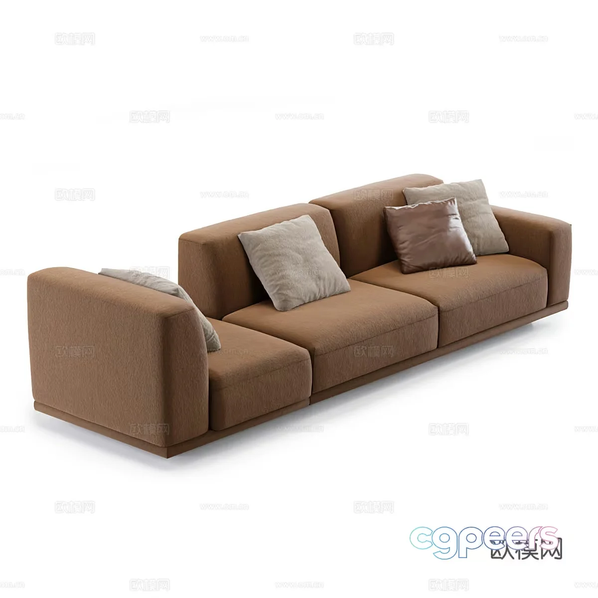 A Brown Couch 3D Model – 5757 – VRAY Render