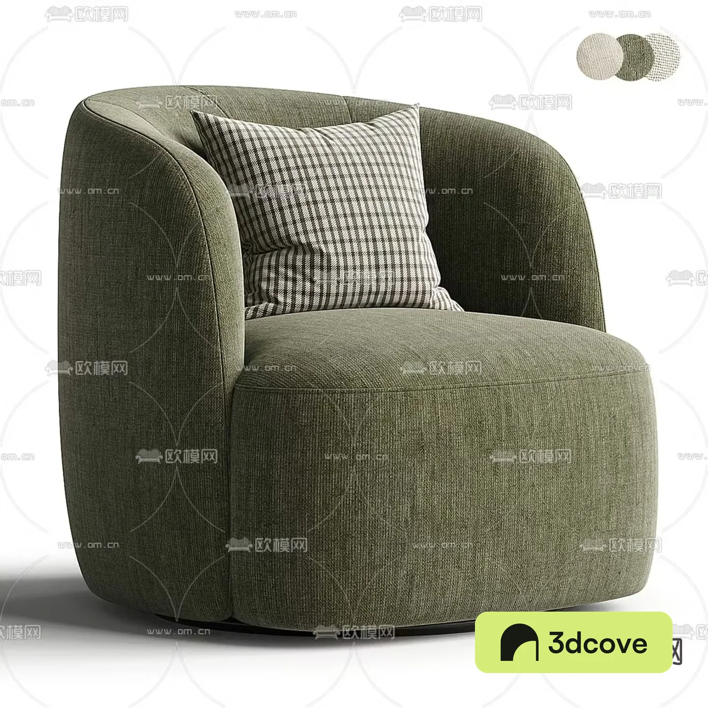 Fabric single sofa