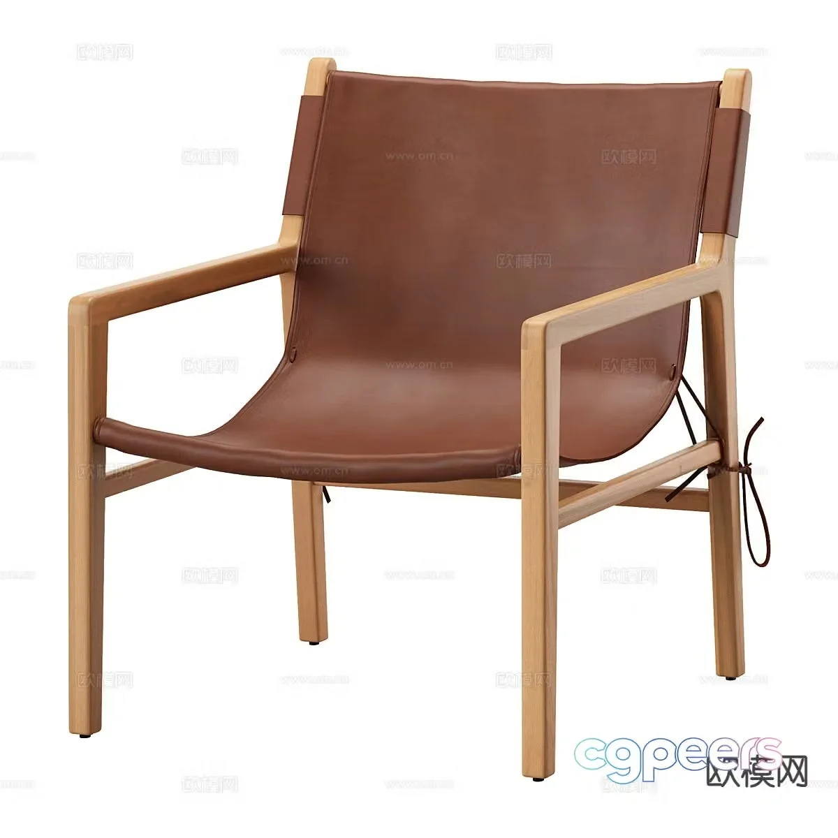 Wabi-sabi chair leisure chair recliner 3d model
