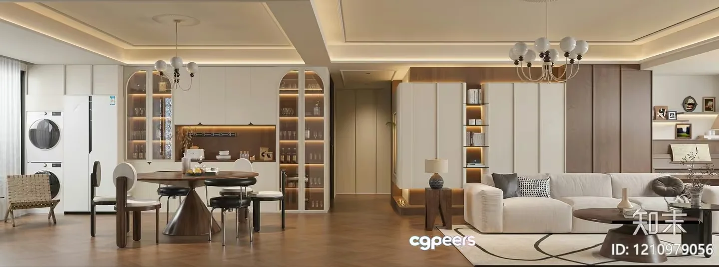 Modern Living Room 3D Model – 20759 – VRAY Render