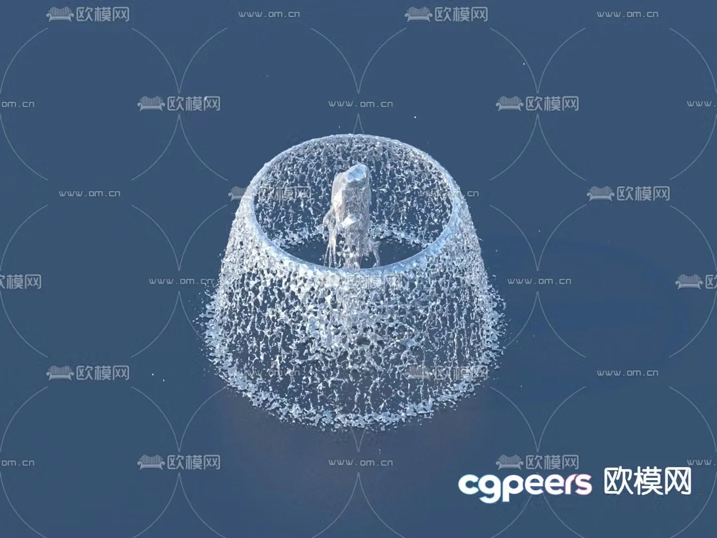 fountain fountain waterscape 3d model