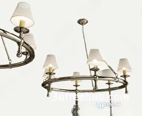 Gold Light Fixture 3D Model – 18544 – VRAY Render