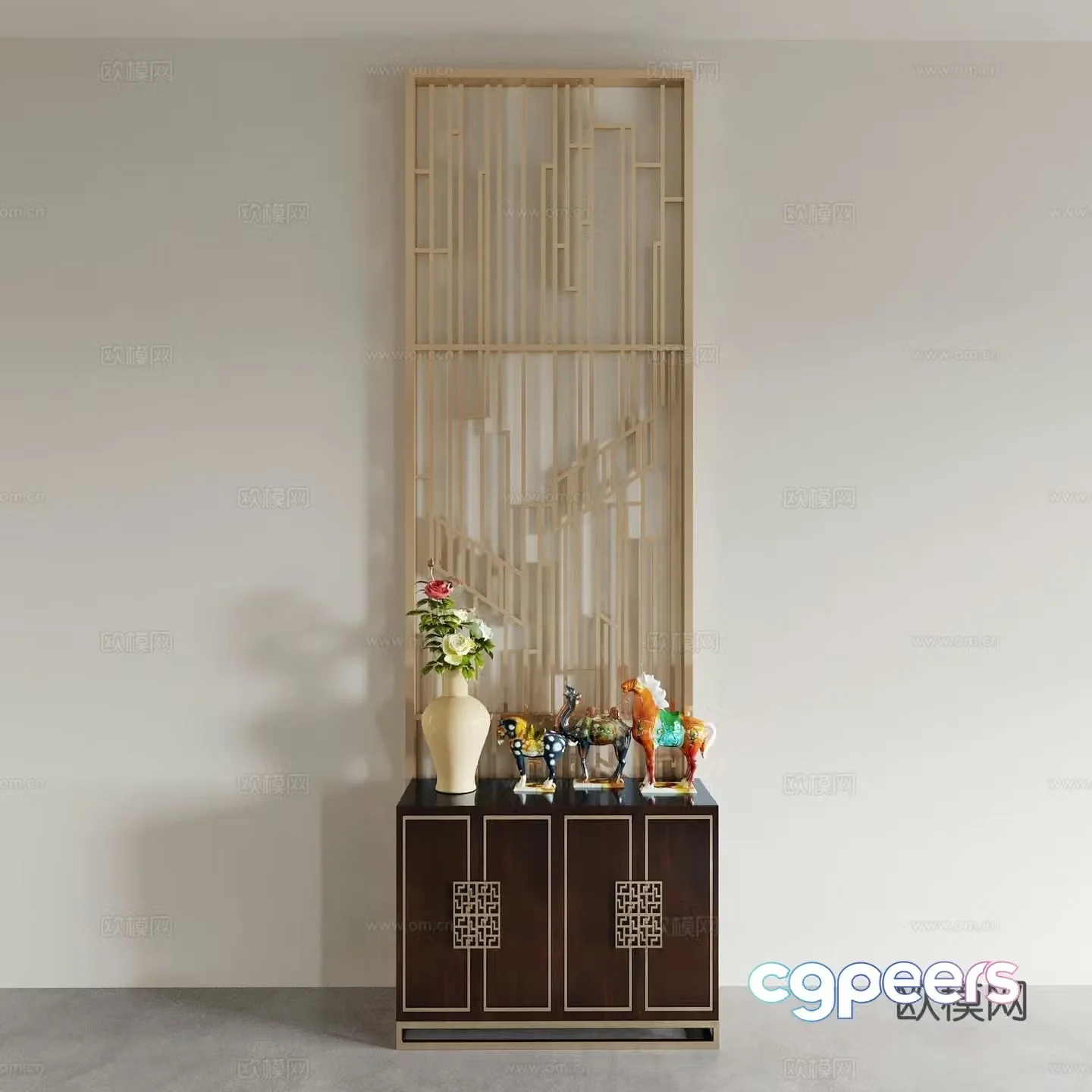 End view cabinet End view desk chest cabinet low cabinet entrance cabinet shoe cabinet 3d model