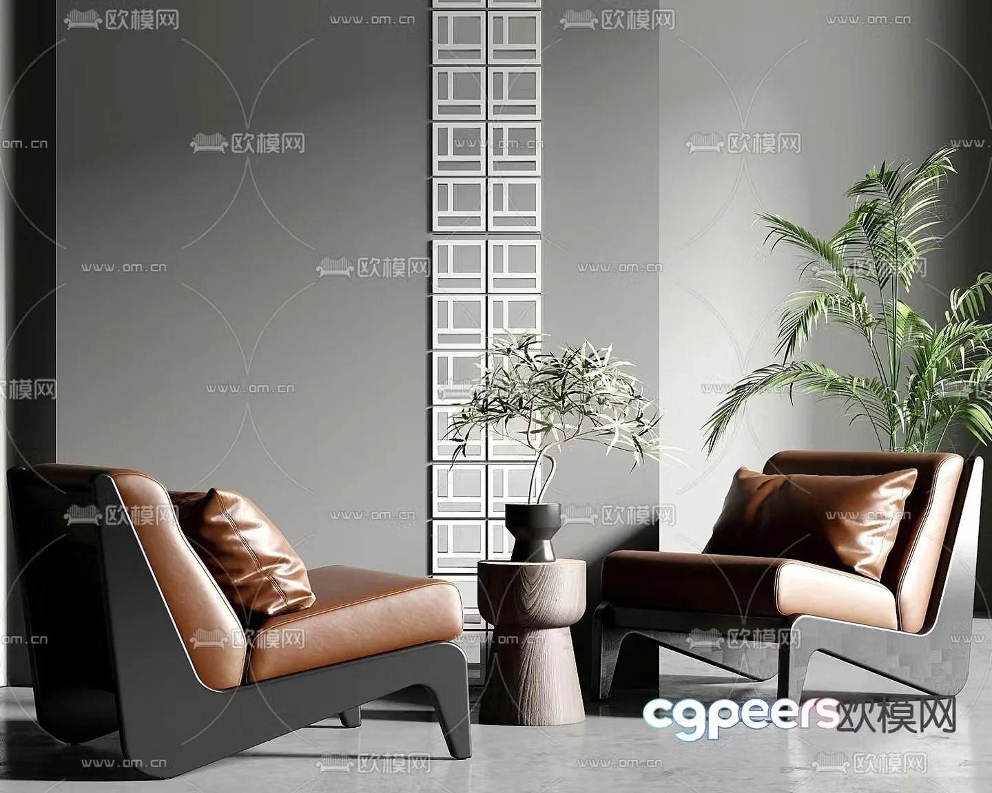 Leisure sofa single sofa 3d model