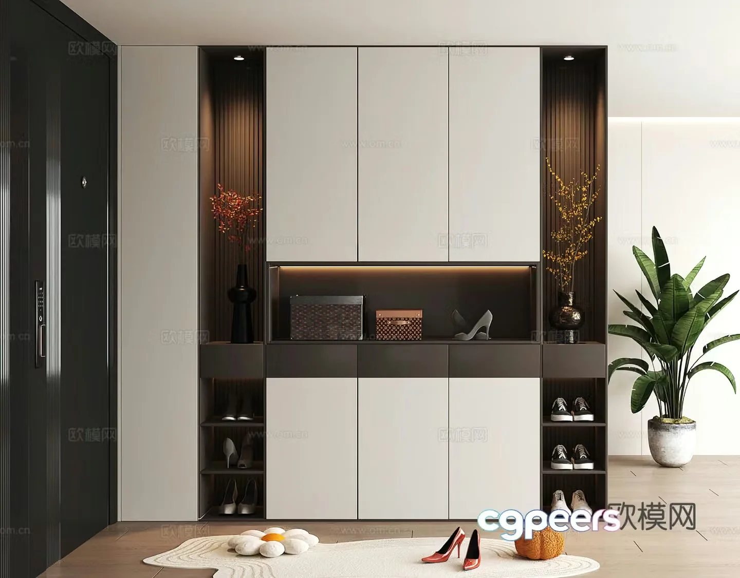 Shoe cabinet design shoe cabinet partition shoe cabinet porch shoe cabinet home shoe cabinet 3D model