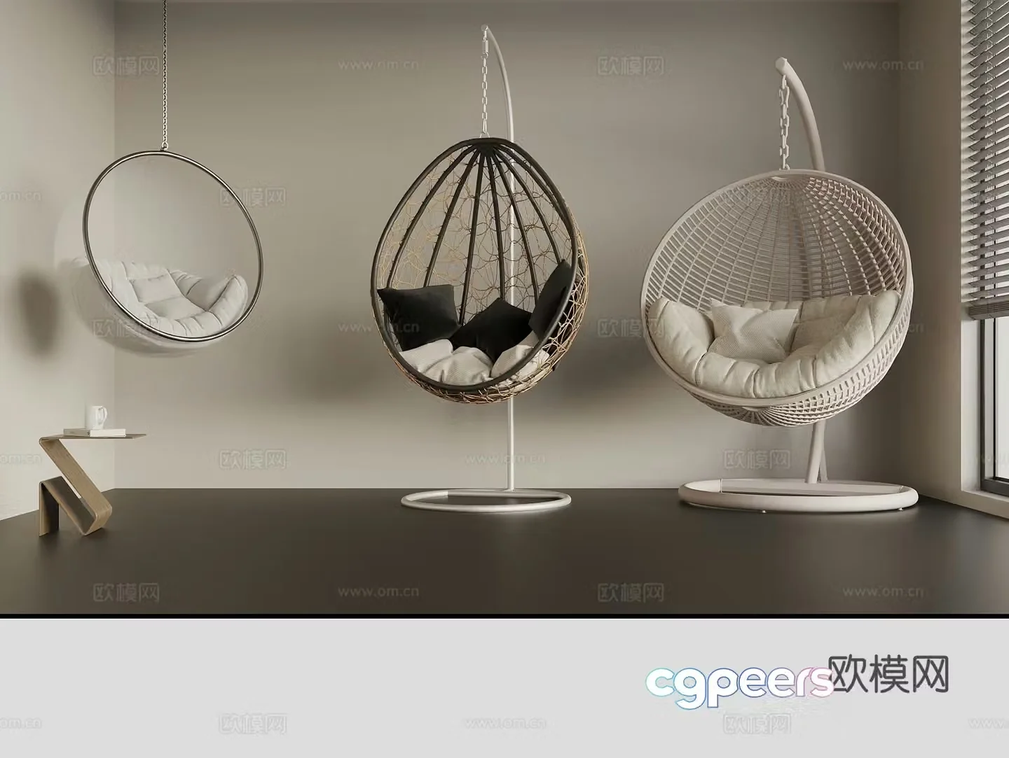Chair hanging chair internet celebrity hanging chair 3d model