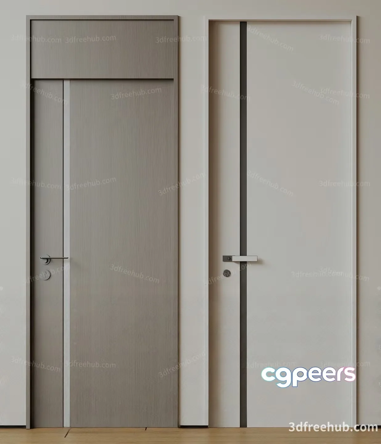 Modern Door Design 3D Model – 18744 – VRAY Render