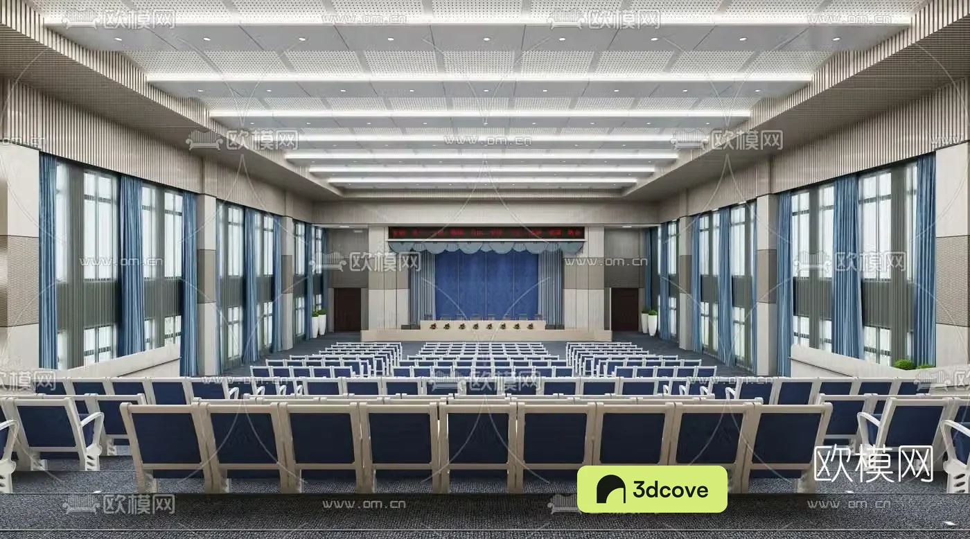 Modern staircase conference hall