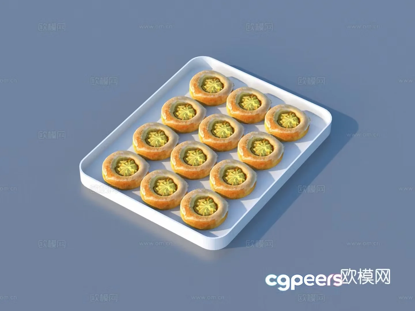 Bread Bread Cookies Food 3D Model
