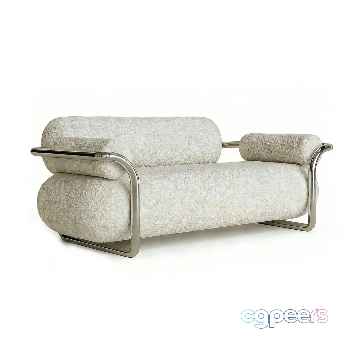 Modern Cream Sofa 3D Model – 23075 – VRAY Render
