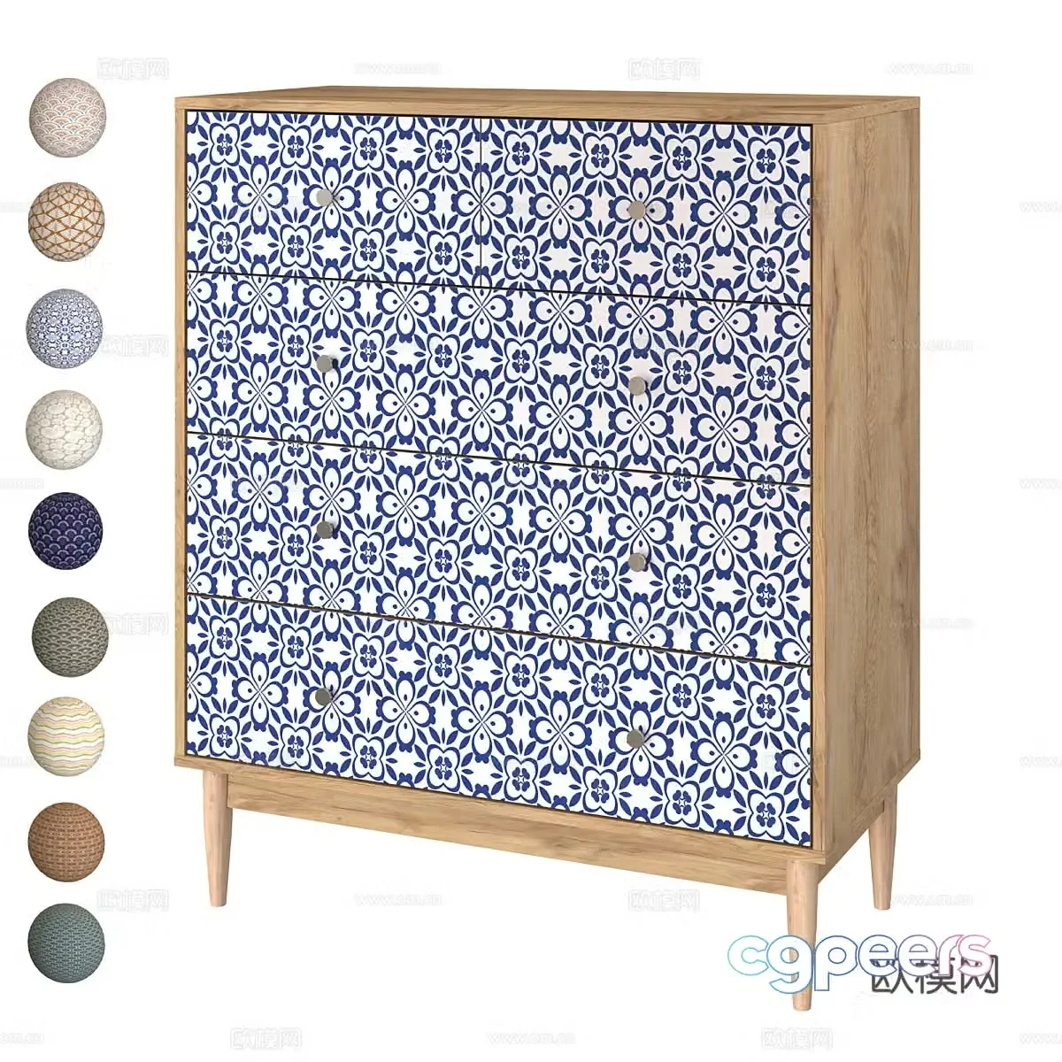 Tyrone chest of drawers chest of drawers 3d model