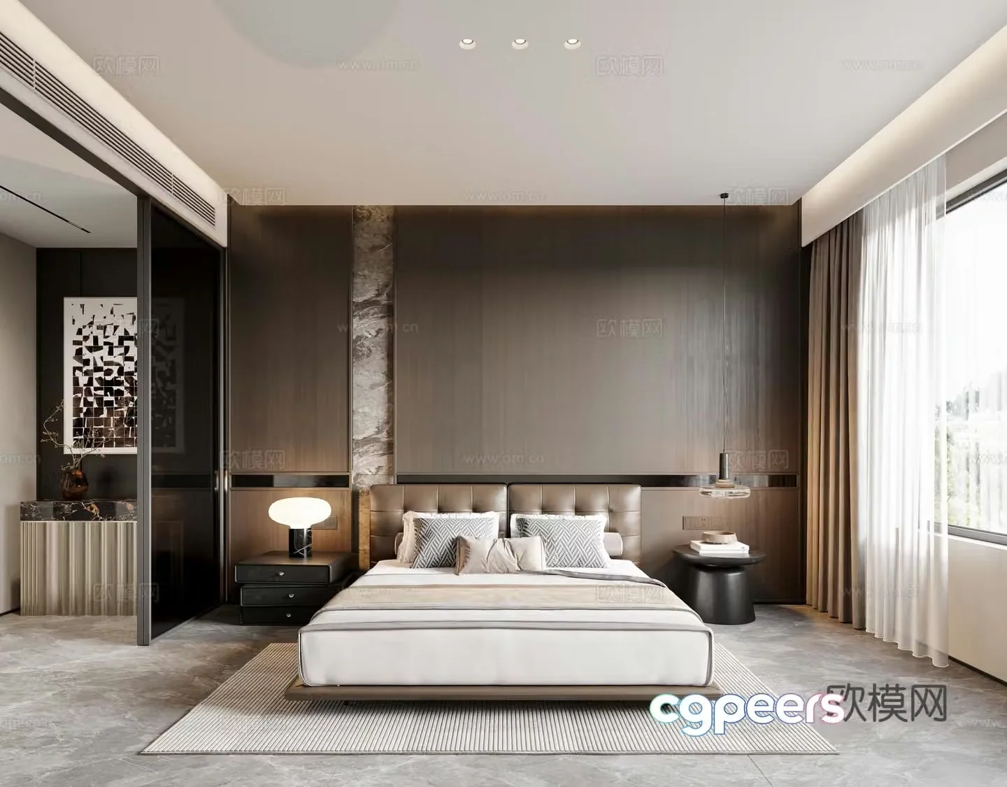 Italian master bedroom 3D model