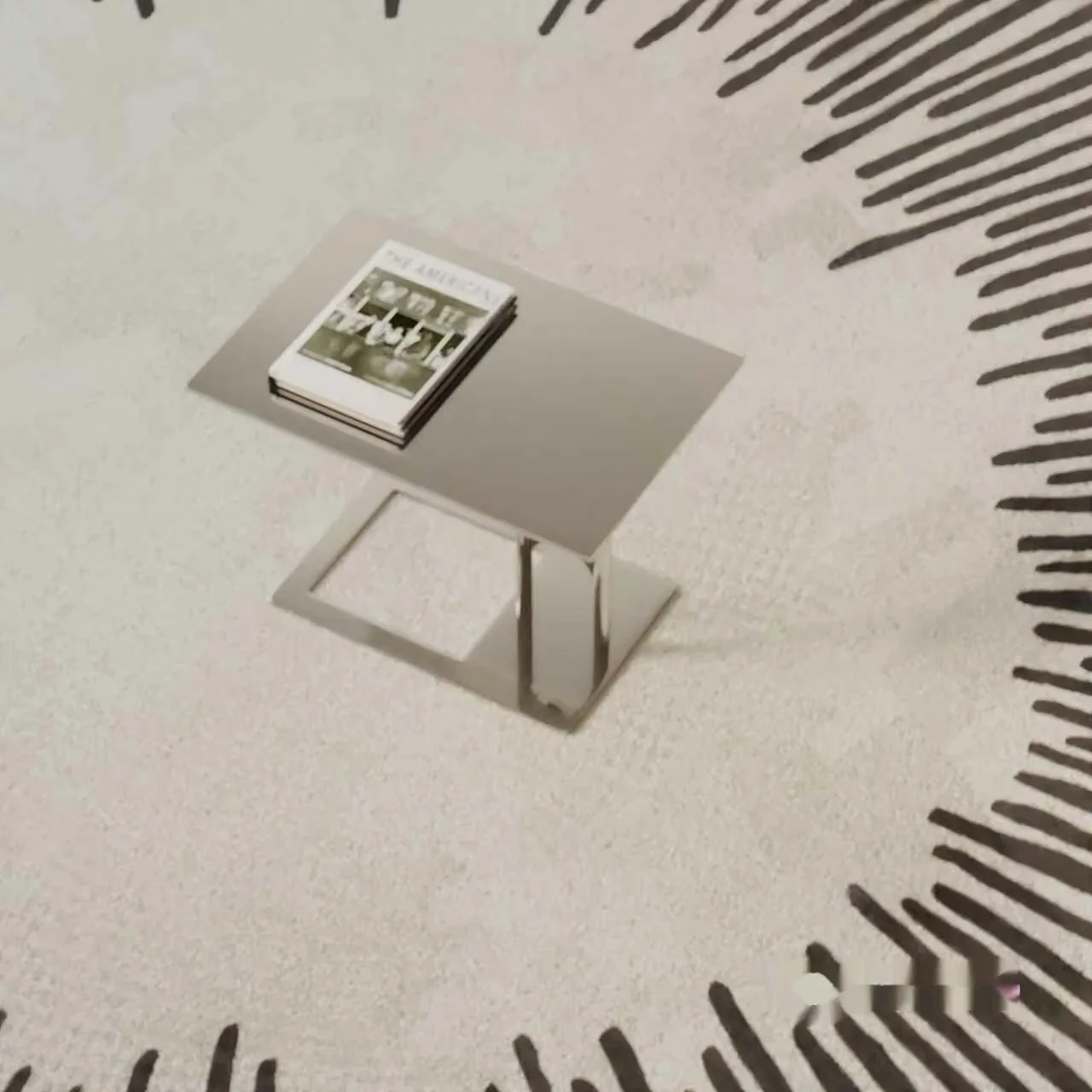 A Table With A Book On It 3D Model – 8091 – VRAY Render