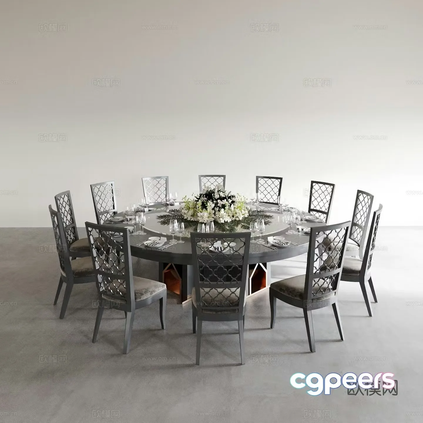 Dining table and chairs living and dining table and chairs dining table and chairs wine table and chair combination round wine table and chair 3D model
