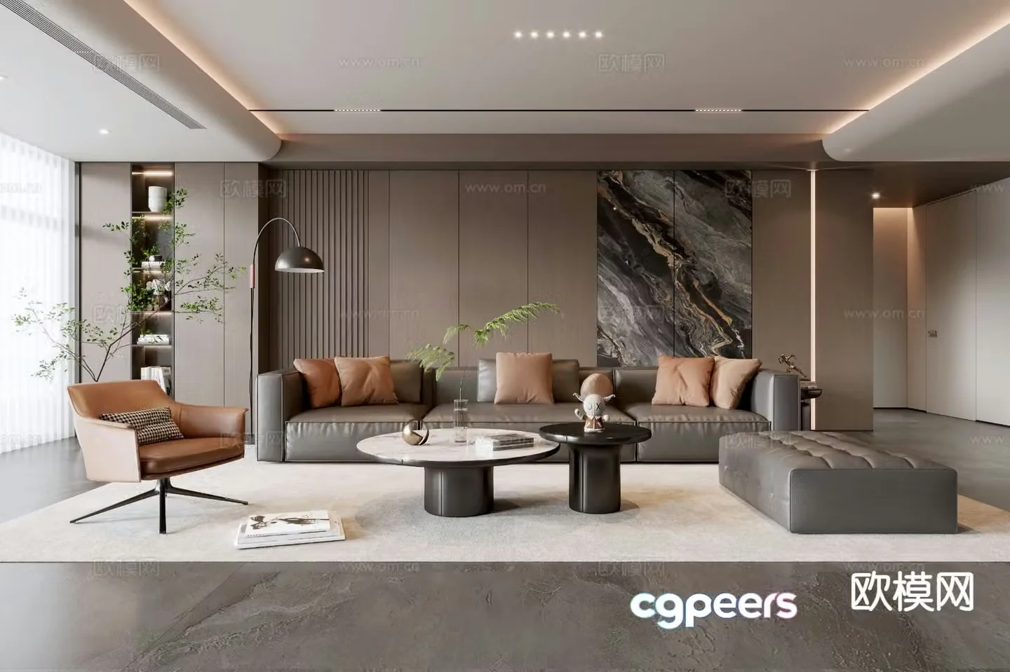 Italian living room 3d model