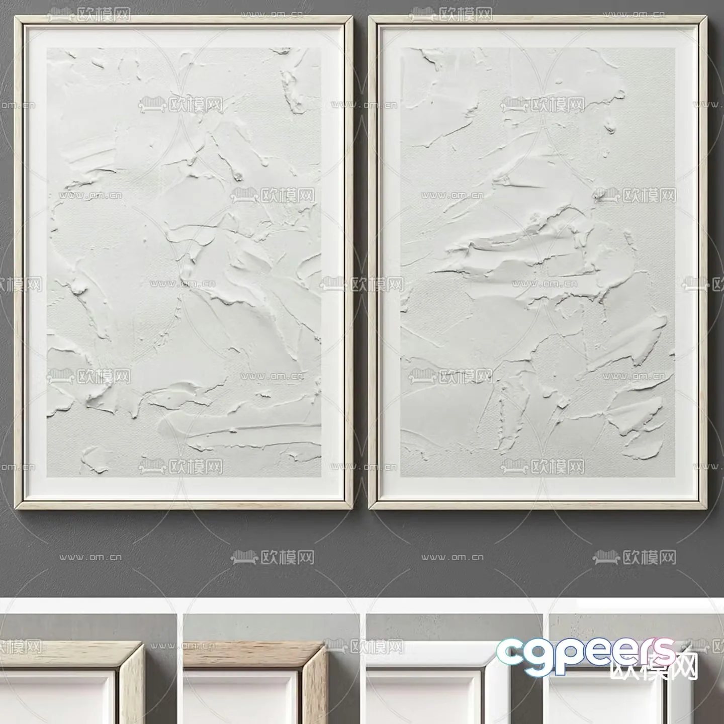 Texture painting Art painting Decorative painting 3d model