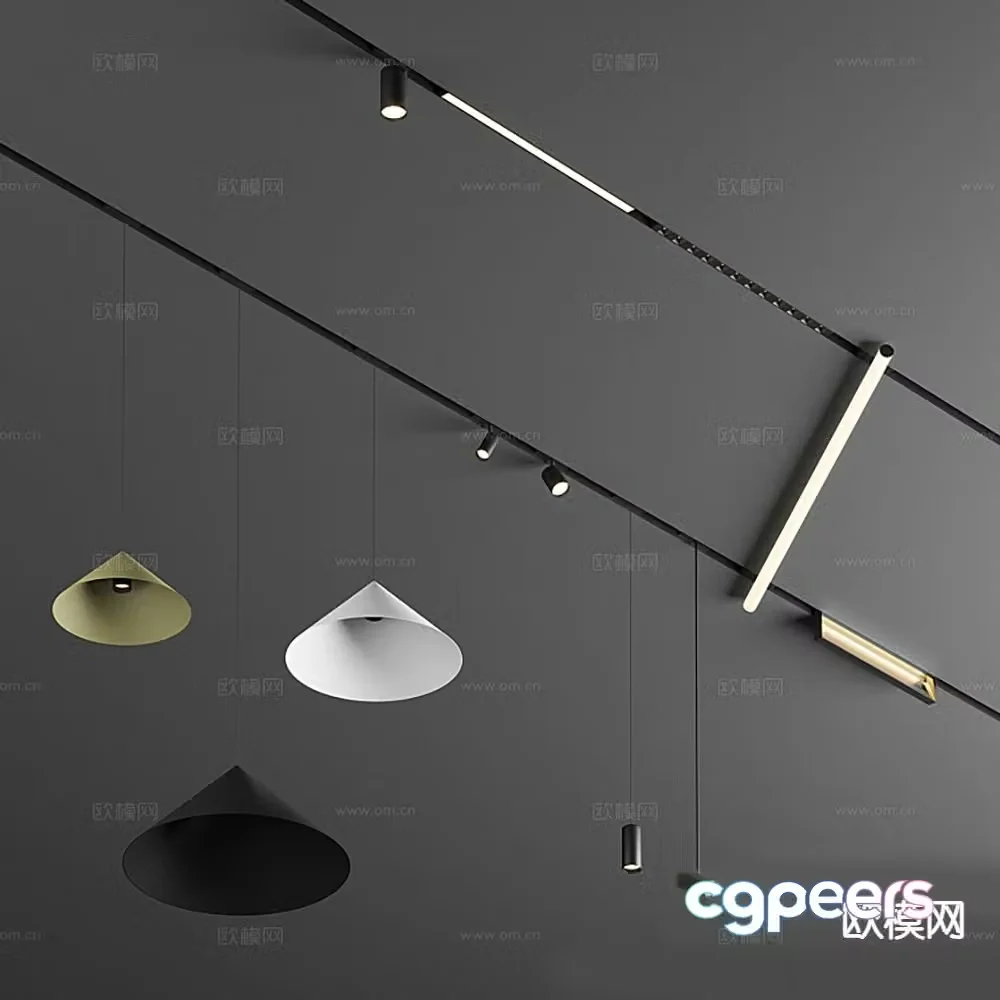 downlight spotlight lighting fixture 3d model