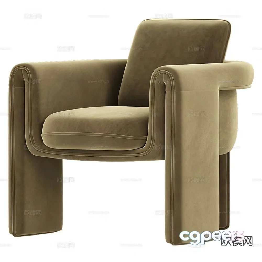 Modern chair leisure chair sofa chair 3d model