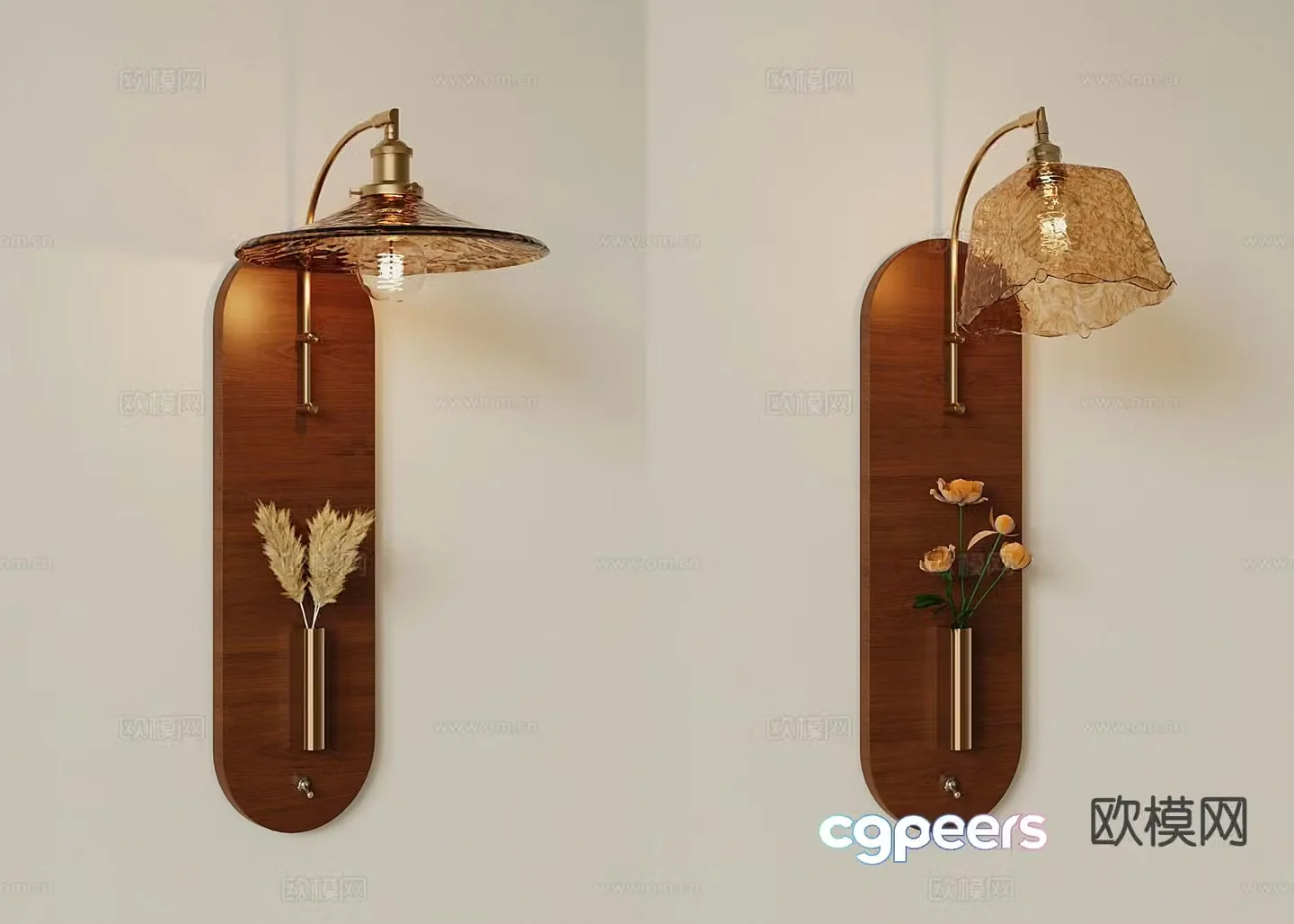 3D model of medieval style wall light