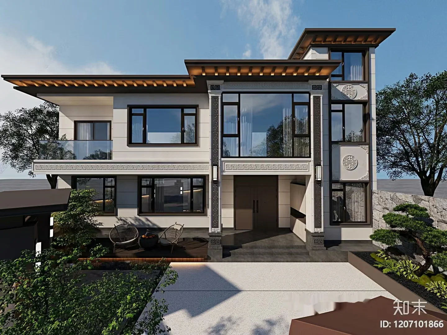 A Large Modern House 3D Model – 10684 – CORONA Render