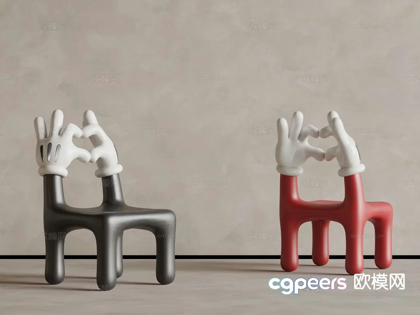 Modern children’s chair stool children’s stool 3d model