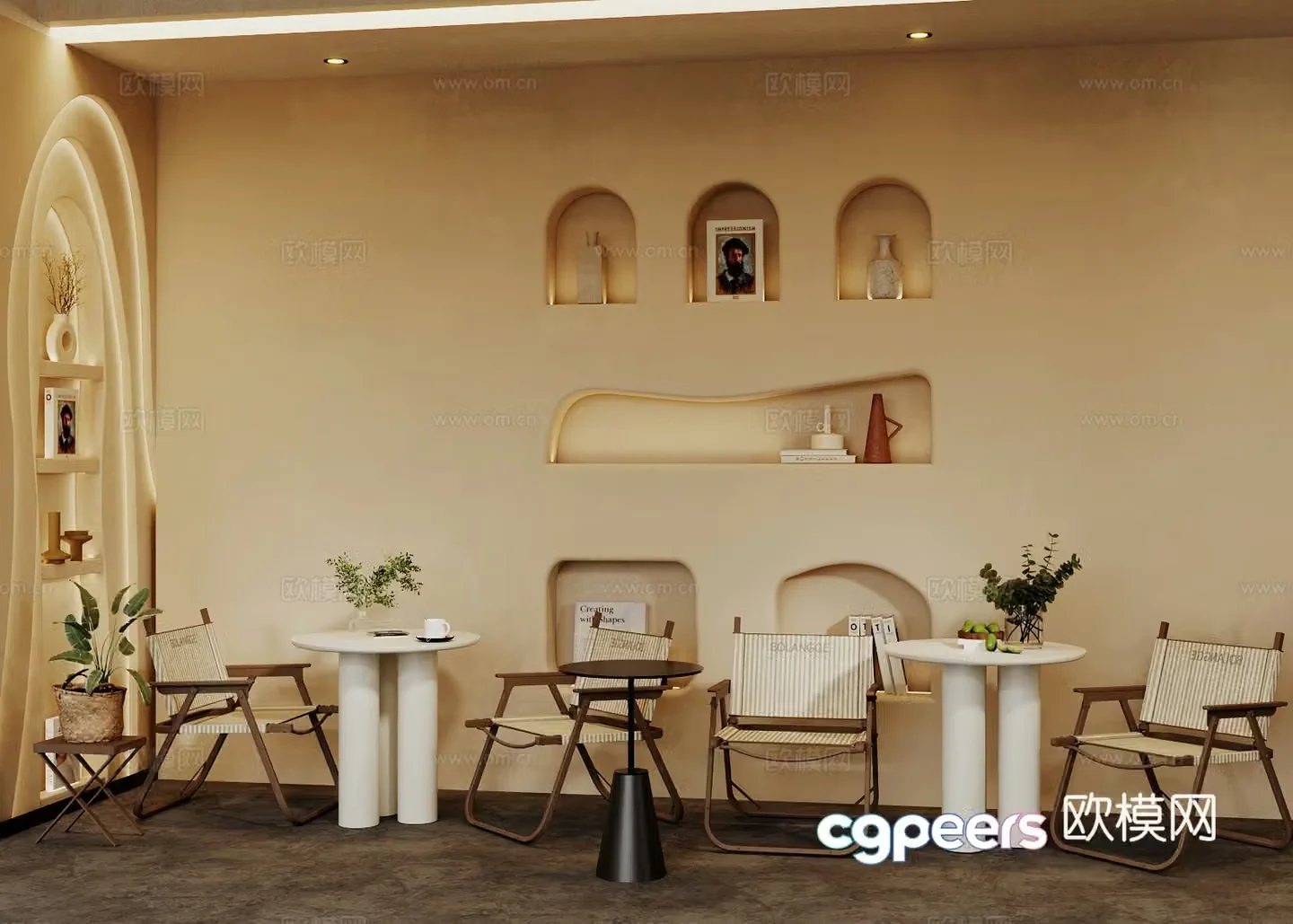 Wasabi Coffee Shop 3D Model