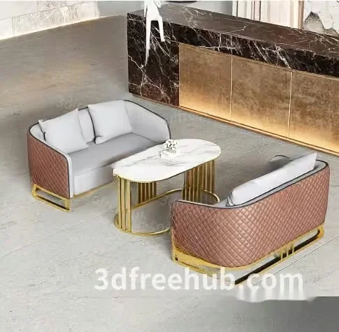 Modern Living Room 3D Model – 19286 – VRAY Render