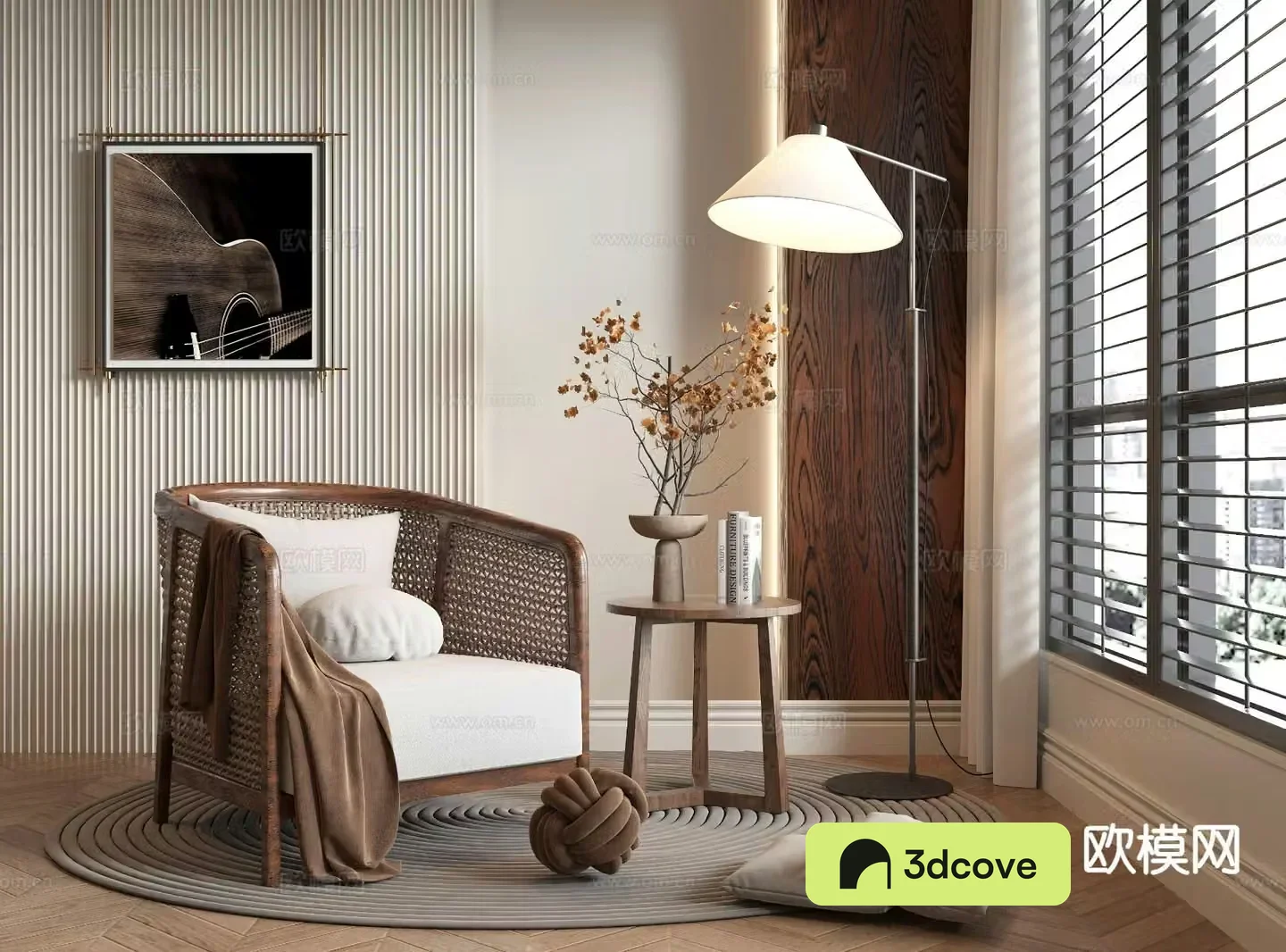 Wabi-sabi chair leisure chair sofa chair rattan chair