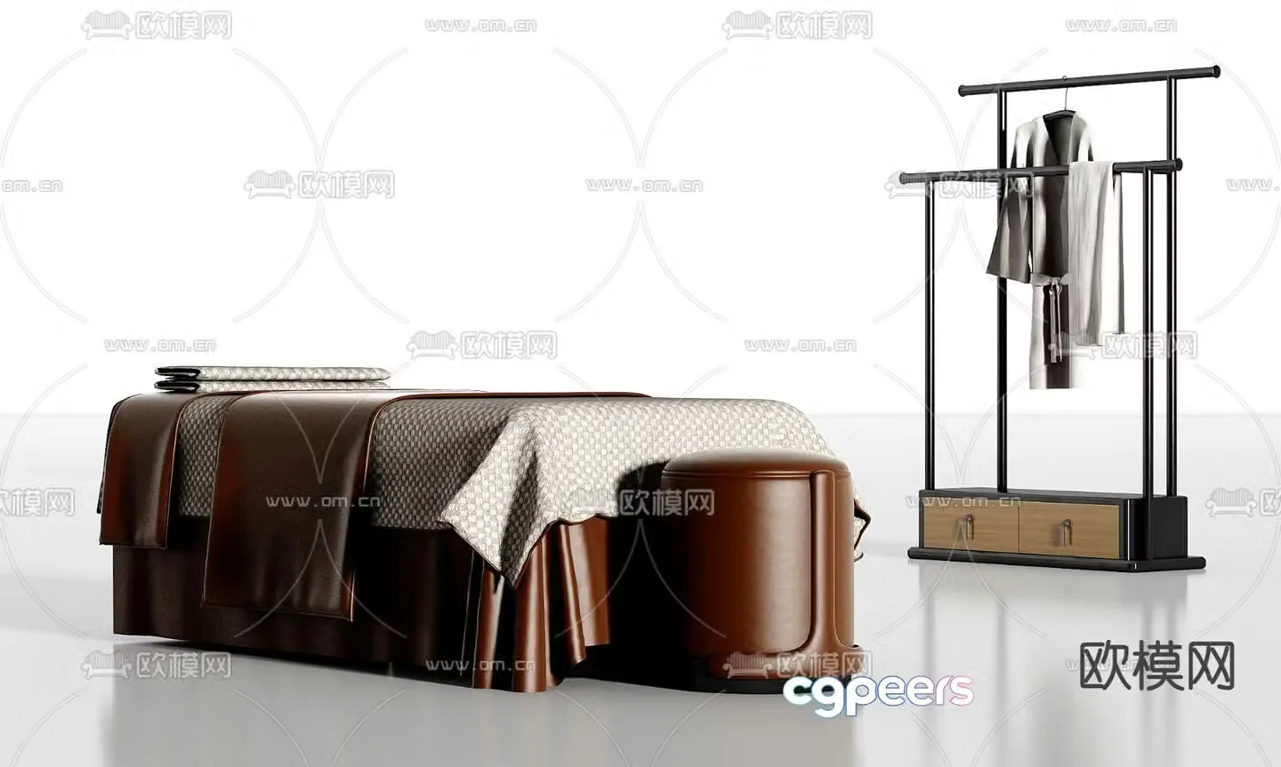 SPA treatment bed massage bed 3d model