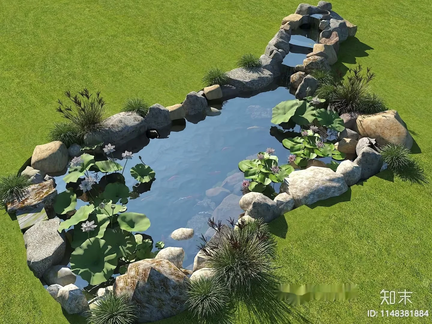 A Small Pond 3D Model – 8857 – VRAY Render