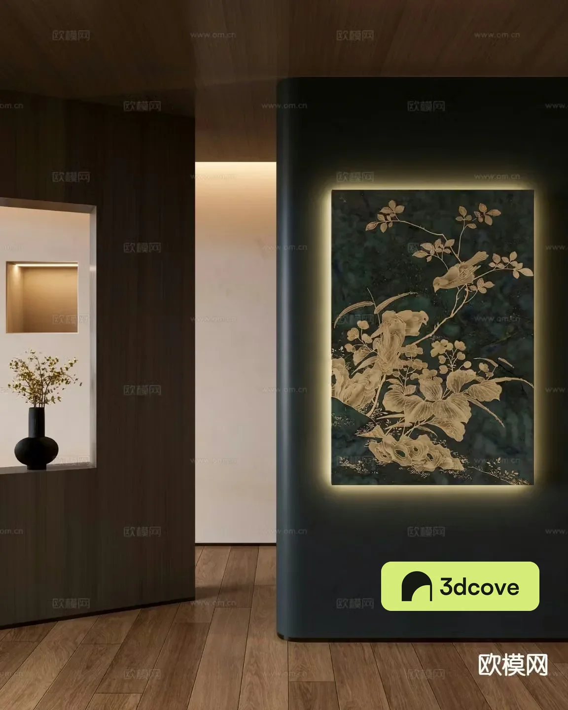 Chinese flower painting decorative painting