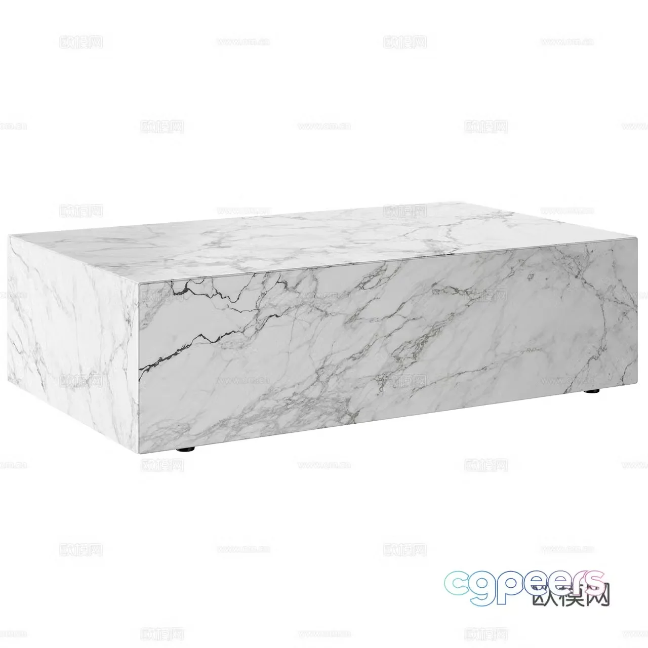Audo Minimalist coffee table Italian coffee table Marble coffee table Rectangular coffee table Villa tea 3D model