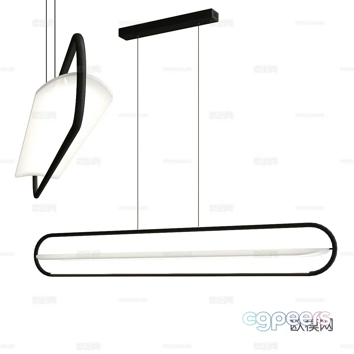 Restaurant chandelier 3d model