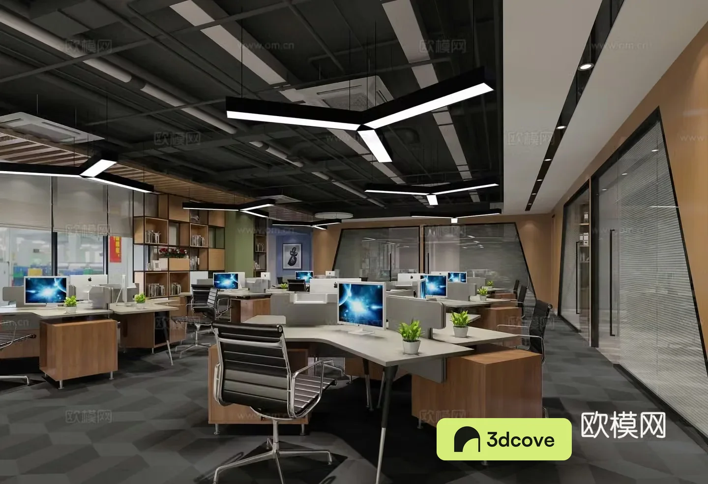 Open office area