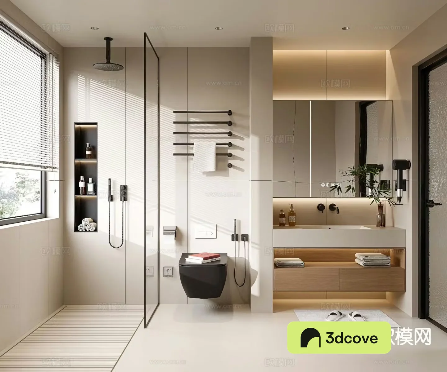 Cream style bathroom