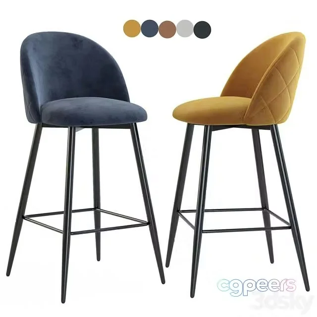 3ds Max Free – Deephouse. Bar stool Paris 2