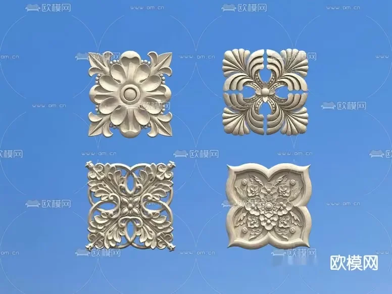 Decorative Wall Art Pieces 3D Model – 122 – VRAY Render