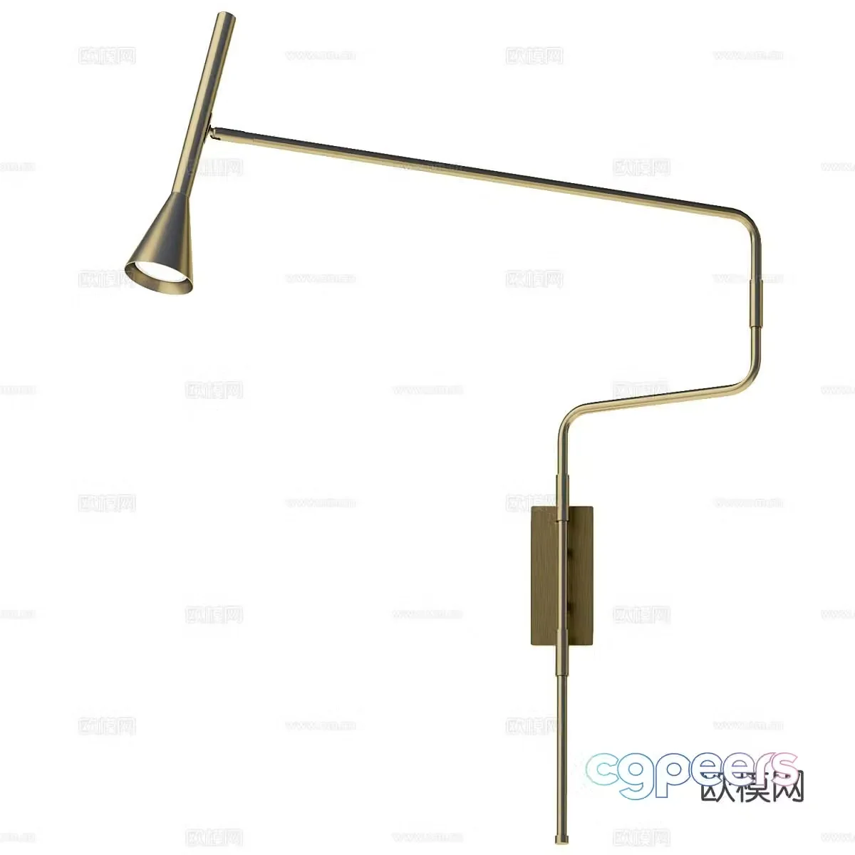 Light luxury wall lamp 3D model