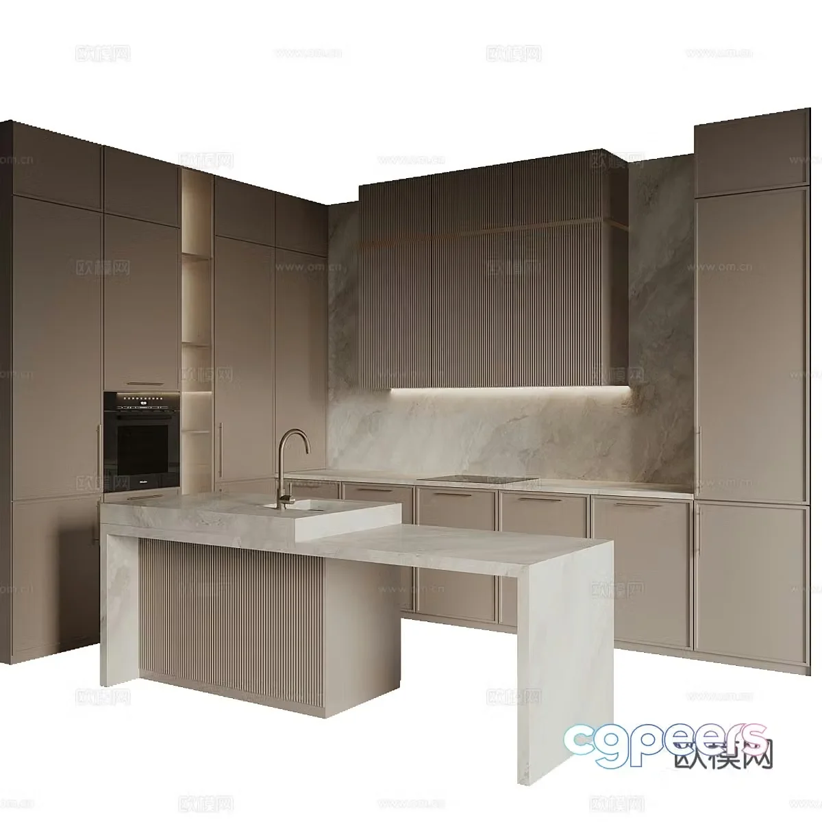 Modern Wasabi Cabinet 3D Model