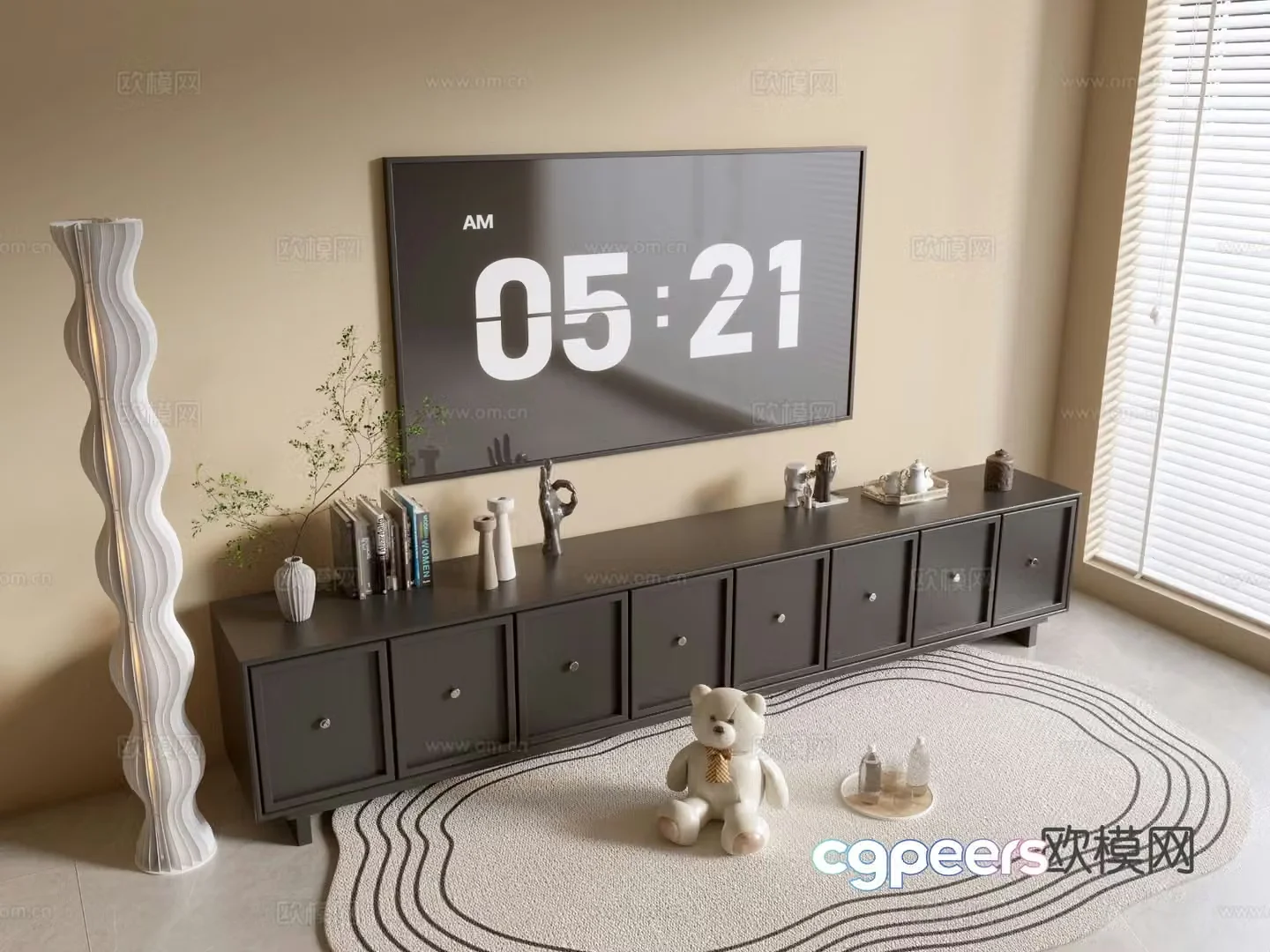 Modern TV cabinet 3d model