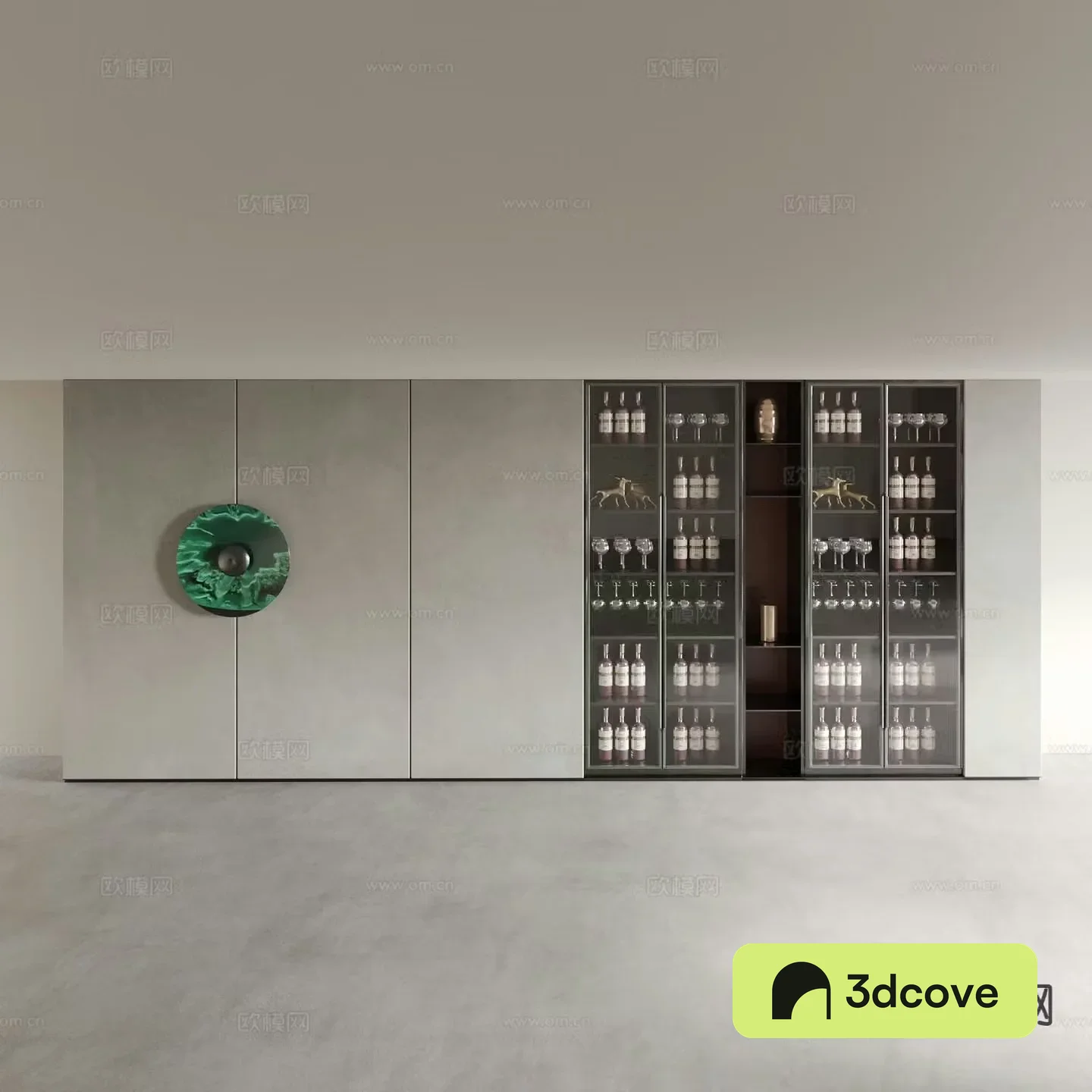 Modern wine cabinet storage cabinet