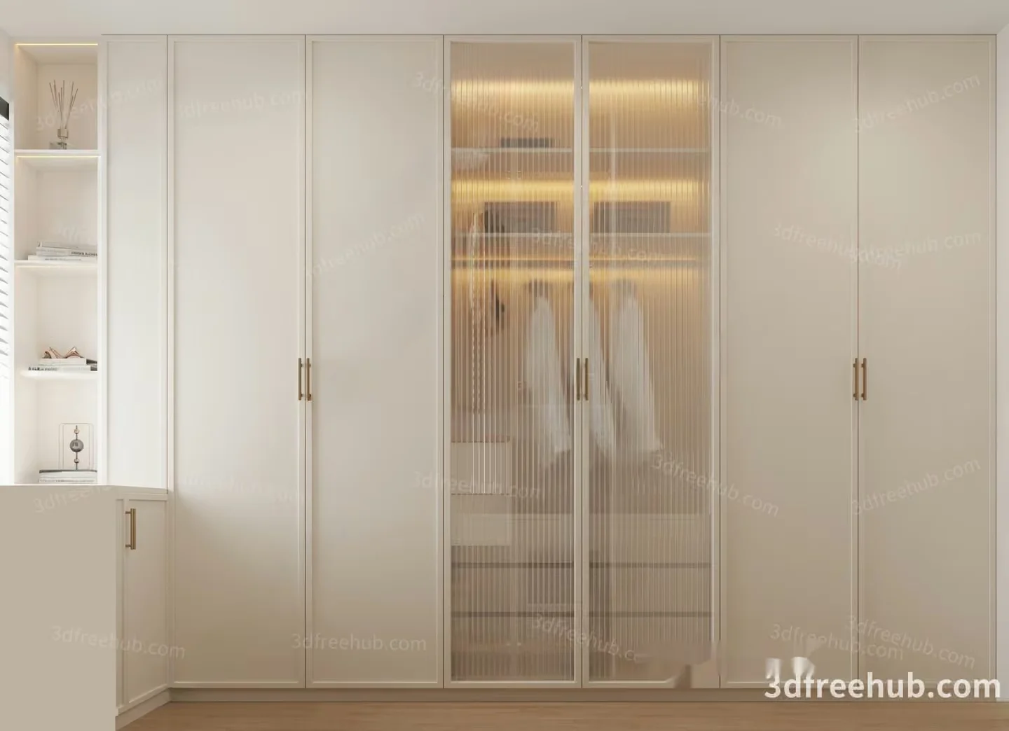 White Closet 3D Model – 22411 – VRAY Render