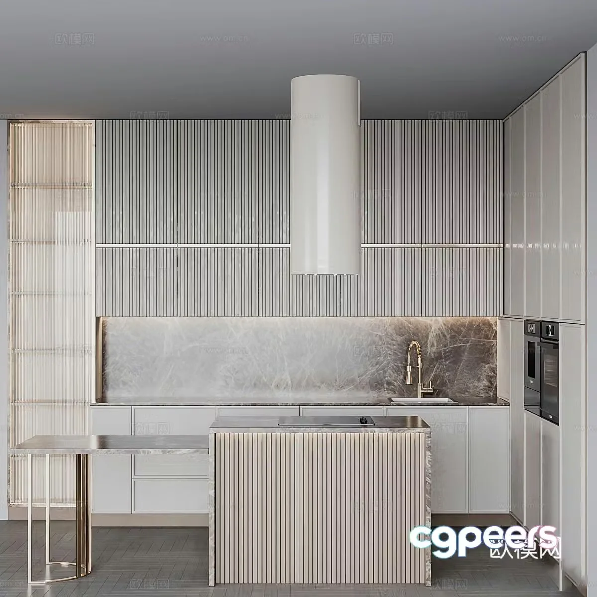 Modern light luxury cabinet 3d model
