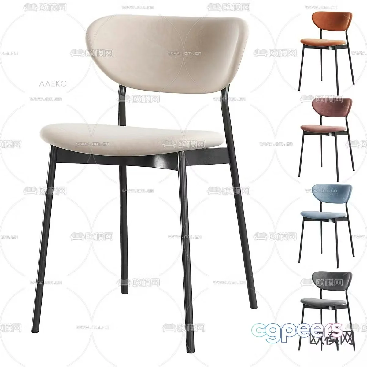 chair dining chair 3d model